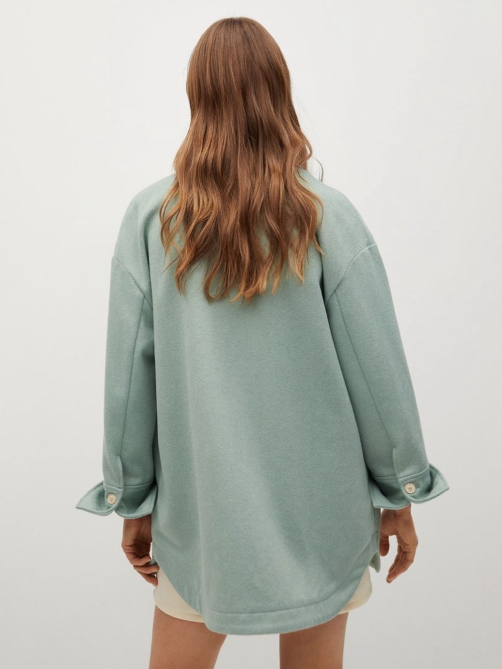NWOT Mango Oversized Wool Blend Overshirt Size XS/Small - Picture 6 of 14